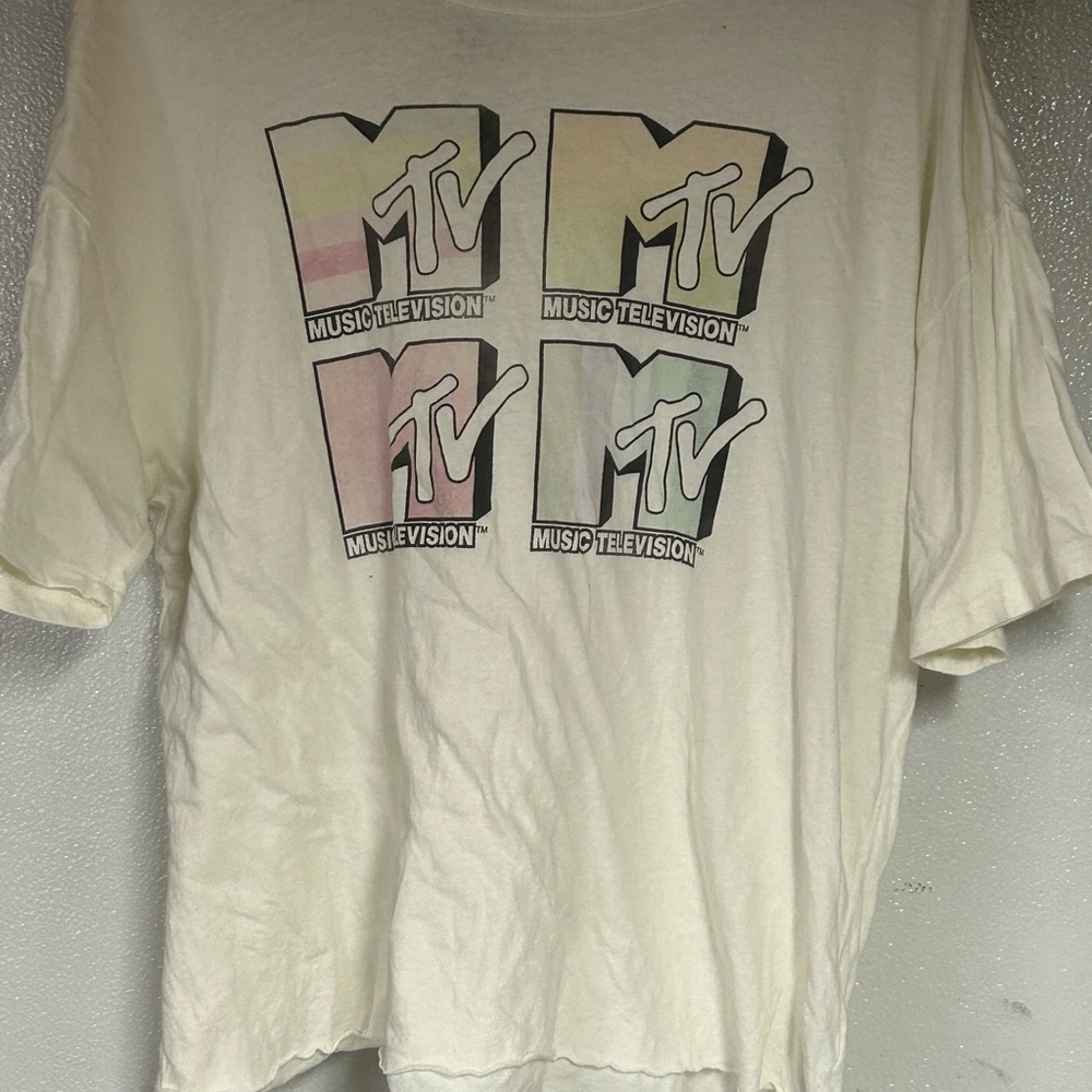 MTV Music Television White T-Shirt